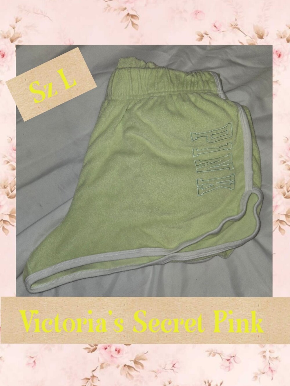 PINK Victoria's Secret Light Yellow Terry Athletic Skirt